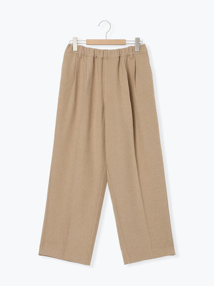 【帯電防止裏地】ツータックストレートパンツ《M/Lサイズ》（チャコールグレー/ベージュ/ブラウン）｜Samansa Mos2（サマンサ モスモス）通販