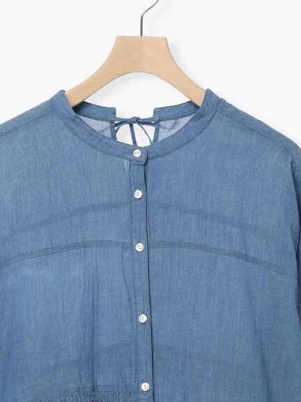 2WAYシアーティアードチュニック（オフホワイト/ミント/サックスブルー/ブルー）｜Samansa Mos2（サマンサ モスモス）通販