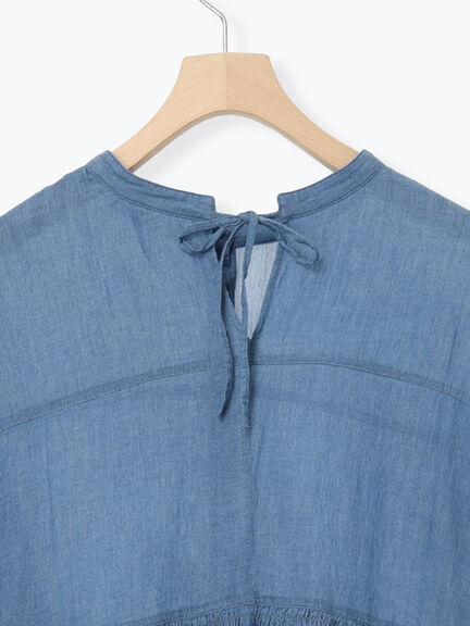 2WAYシアーティアードチュニック（オフホワイト/ミント/サックスブルー/ブルー）｜Samansa Mos2（サマンサ モスモス）通販