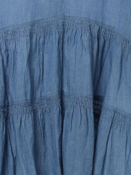 2WAYシアーティアードチュニック（オフホワイト/ミント/サックスブルー/ブルー）｜Samansa Mos2（サマンサ モスモス）通販