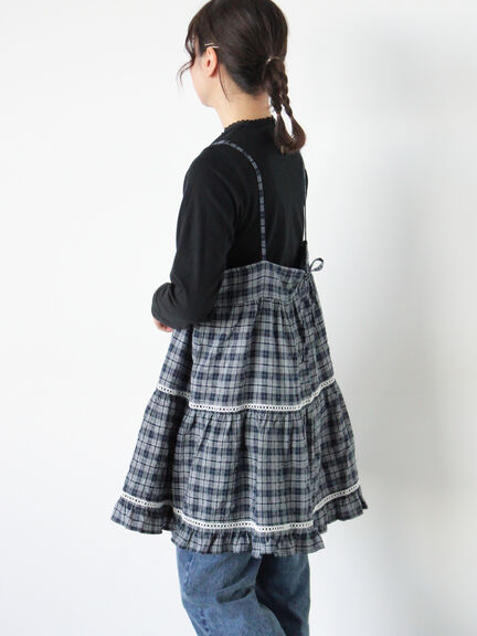 はしごレースティアードキャミチュニック（オフホワイト/ブラック/ネイビー）｜Samansa Mos2（サマンサ モスモス）通販