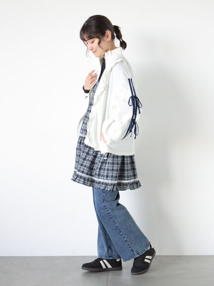 はしごレースティアードキャミチュニック（オフホワイト/ブラック/ネイビー）｜Samansa Mos2（サマンサ モスモス）通販