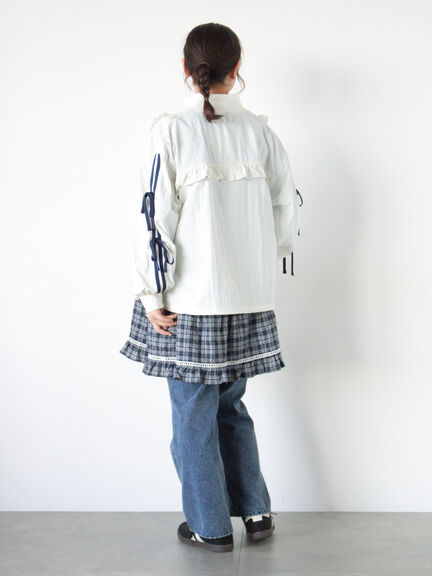 はしごレースティアードキャミチュニック（オフホワイト/ブラック/ネイビー）｜Samansa Mos2（サマンサ モスモス）通販