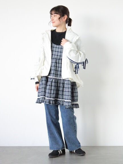 はしごレースティアードキャミチュニック（オフホワイト/ブラック/ネイビー）｜Samansa Mos2（サマンサ モスモス）通販