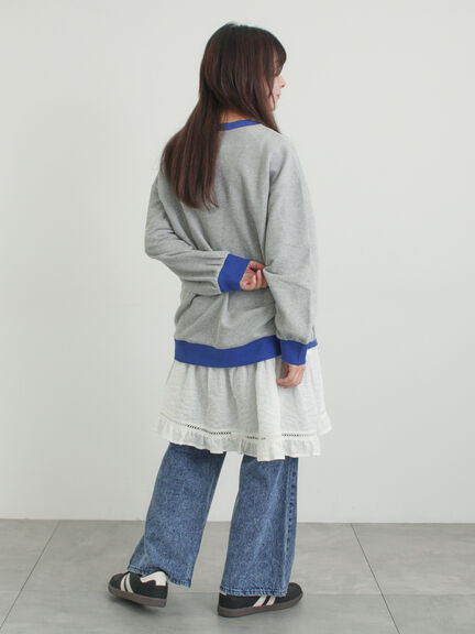 はしごレースティアードキャミチュニック（オフホワイト/ブラック/ネイビー）｜Samansa Mos2（サマンサ モスモス）通販