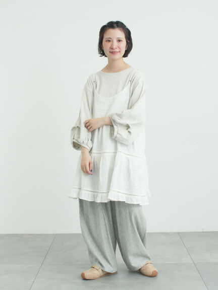 はしごレースティアードキャミチュニック（オフホワイト/ブラック/ネイビー）｜Samansa Mos2（サマンサ モスモス）通販