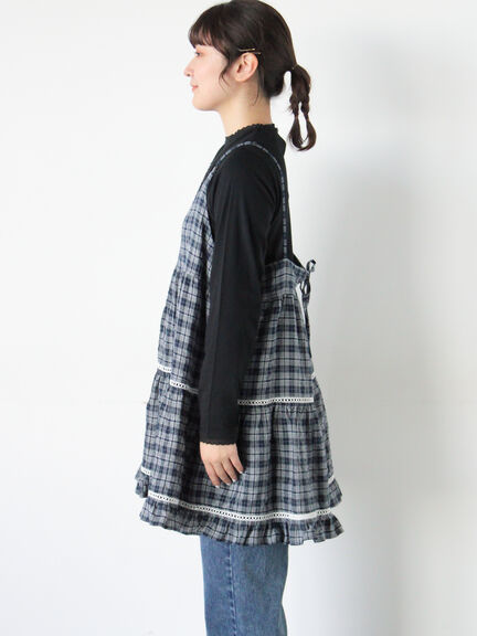 はしごレースティアードキャミチュニック（オフホワイト/ブラック/ネイビー）｜Samansa Mos2（サマンサ モスモス）通販