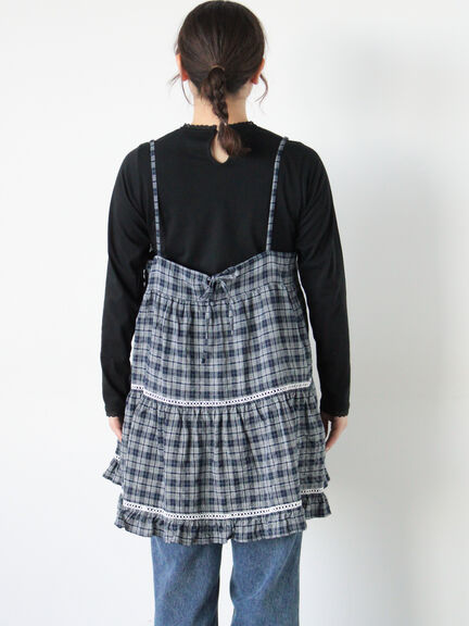 はしごレースティアードキャミチュニック（オフホワイト/ブラック/ネイビー）｜Samansa Mos2（サマンサ モスモス）通販