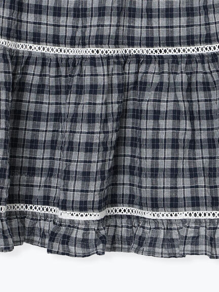 はしごレースティアードキャミチュニック（オフホワイト/ブラック/ネイビー）｜Samansa Mos2（サマンサ モスモス）通販