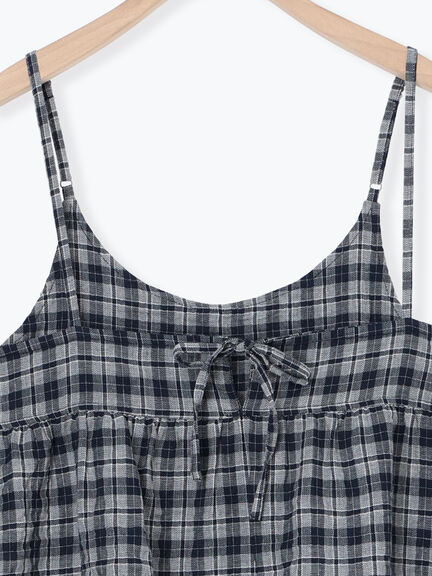 はしごレースティアードキャミチュニック（オフホワイト/ブラック/ネイビー）｜Samansa Mos2（サマンサ モスモス）通販