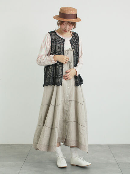 リボン付きカンカン帽（ベージュ/ブラウン）｜Samansa Mos2（サマンサ モスモス）通販