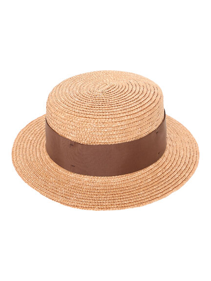 リボン付きカンカン帽（ベージュ/ブラウン）｜Samansa Mos2（サマンサ モスモス）通販