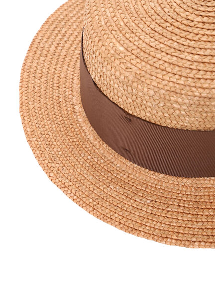 リボン付きカンカン帽（ベージュ/ブラウン）｜Samansa Mos2（サマンサ モスモス）通販