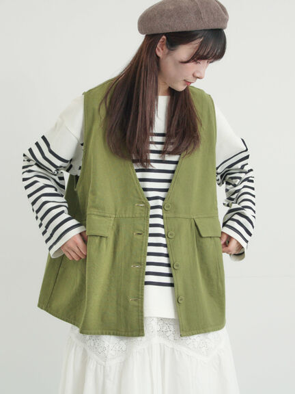 ベスト(グリーン/緑系)｜Samansa Mos2（サマンサ モスモス）公式通販