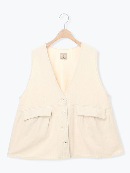 Vネックオーバーベスト（カーキ/ブルー/キナリ）｜Samansa Mos2（サマンサ モスモス）通販