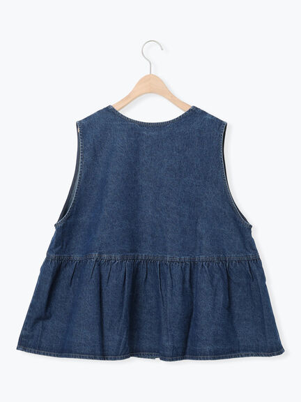 Vネックオーバーベスト（カーキ/ブルー/キナリ）｜Samansa Mos2（サマンサ モスモス）通販