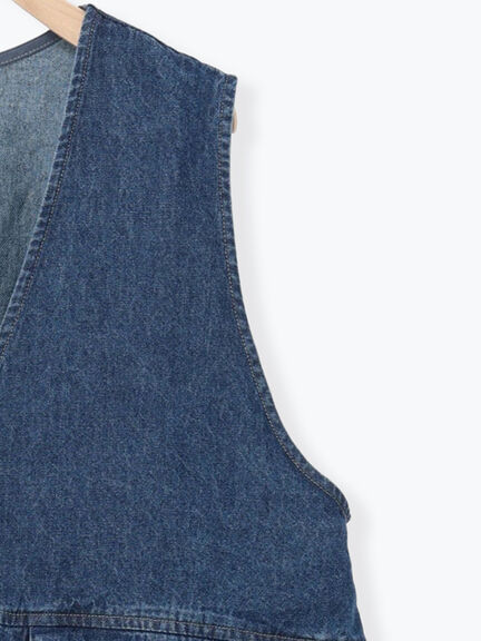 Vネックオーバーベスト（カーキ/ブルー/キナリ）｜Samansa Mos2（サマンサ モスモス）通販