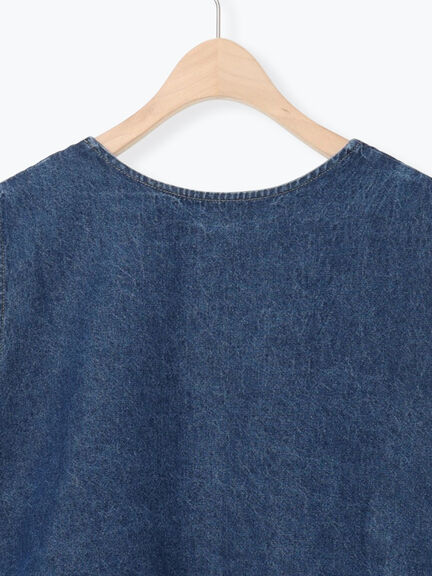 Vネックオーバーベスト（カーキ/ブルー/キナリ）｜Samansa Mos2（サマンサ モスモス）通販