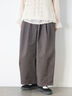 【M/Lサイズ】タックワイドパンツ（チャコールグレー/ベージュ/カーキ）｜Samansa Mos2（サマンサ モスモス）通販