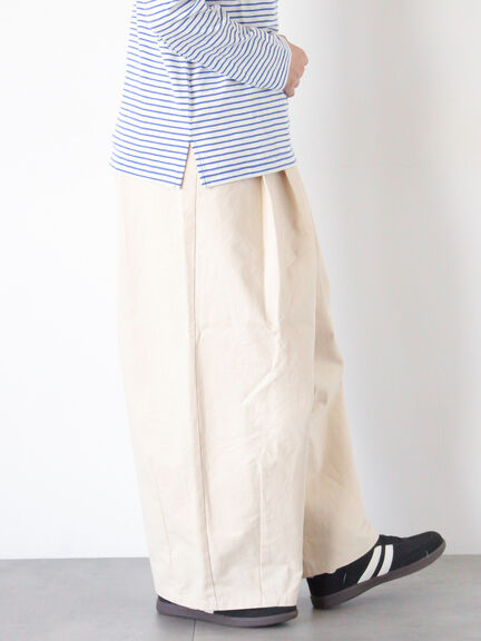 【M/Lサイズ】タックワイドパンツ（チャコールグレー/ベージュ/カーキ）｜Samansa Mos2（サマンサ モスモス）通販