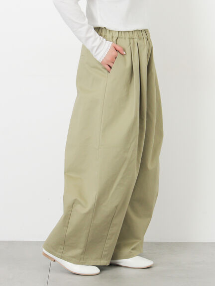 【M/Lサイズ】タックワイドパンツ（チャコールグレー/ベージュ/カーキ）｜Samansa Mos2（サマンサ モスモス）通販