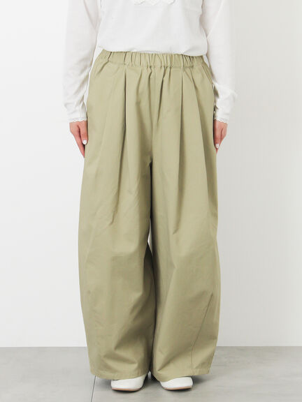 【M/Lサイズ】タックワイドパンツ（チャコールグレー/ベージュ/カーキ）｜Samansa Mos2（サマンサ モスモス）通販