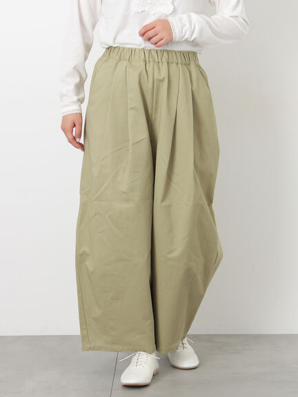 【M/Lサイズ】タックワイドパンツ（チャコールグレー/ベージュ/カーキ）｜Samansa Mos2（サマンサ モスモス）通販