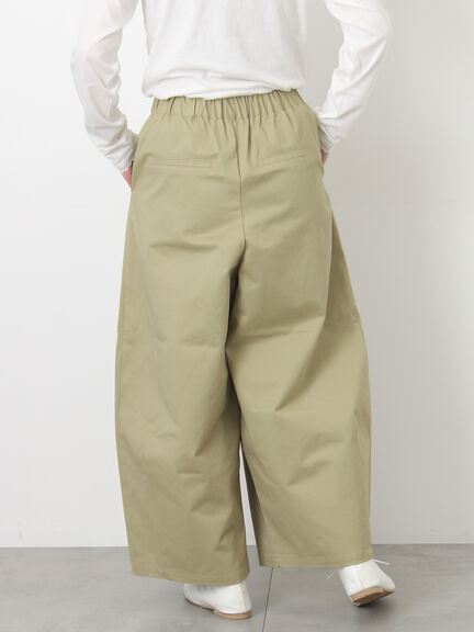 【M/Lサイズ】タックワイドパンツ（チャコールグレー/ベージュ/カーキ）｜Samansa Mos2（サマンサ モスモス）通販