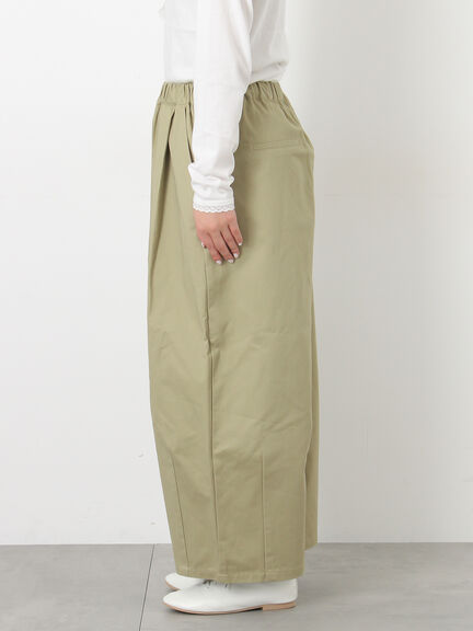 【M/Lサイズ】タックワイドパンツ（チャコールグレー/ベージュ/カーキ）｜Samansa Mos2（サマンサ モスモス）通販