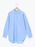 ワンポイント刺繍オーバーシャツ（ブルー）｜Samansa Mos2（サマンサ モスモス）通販