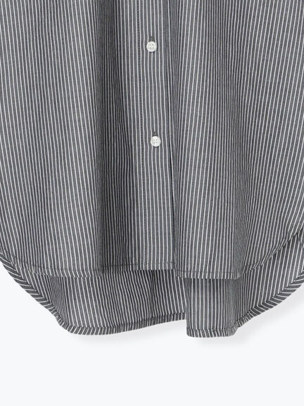 ワンポイント刺繍オーバーシャツ（オフホワイト/ブルー/ストライプ）｜Samansa Mos2（サマンサ モスモス）通販