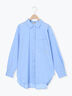 ワンポイント刺繍オーバーシャツ（オフホワイト/ブルー/ストライプ）｜Samansa Mos2（サマンサ モスモス）通販