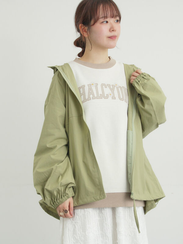 撥水加工】マウンテンパーカー（ピンク/ベージュ/カーキ/ネイビー