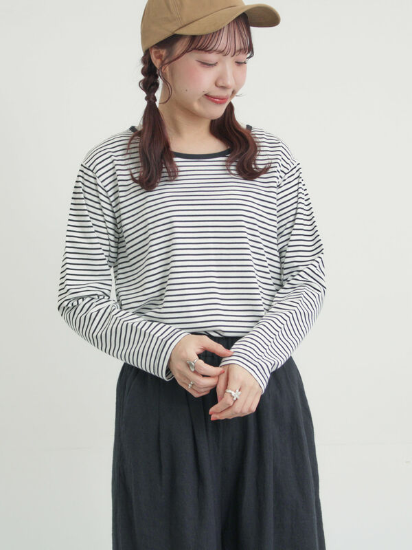 スラブ天竺インナー（ブラック）｜Samansa Mos2（サマンサ モスモス）通販