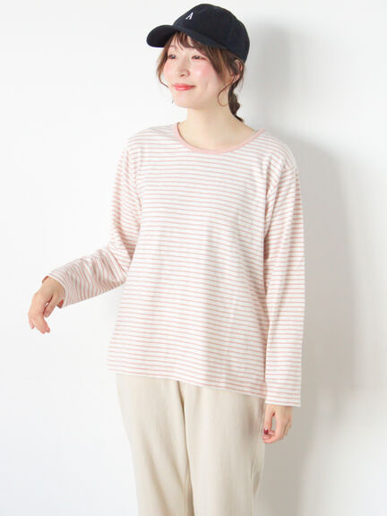 スラブ天竺インナー（オフホワイト/ブラック/ピンク/ブルー）｜Samansa Mos2（サマンサ モスモス）通販