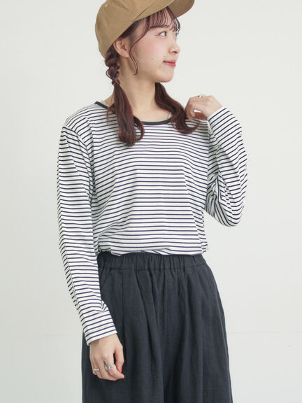 スラブ天竺インナー（オフホワイト/ブラック/ピンク/ブルー）｜Samansa Mos2（サマンサ モスモス）通販