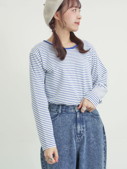 スラブ天竺インナー（オフホワイト/ブラック/ピンク/ブルー）｜Samansa Mos2（サマンサ モスモス）通販