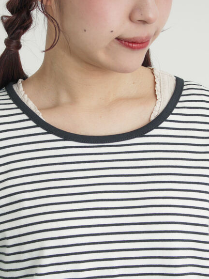 スラブ天竺インナー（オフホワイト/ブラック/ピンク/ブルー）｜Samansa Mos2（サマンサ モスモス）通販