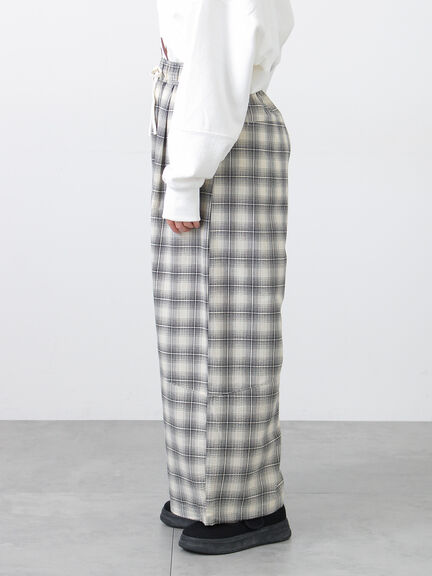 【2WAY】裾しぼり切替えパンツ（ブラック/ピンク/ベージュ/カーキ）｜Samansa Mos2（サマンサ モスモス）通販