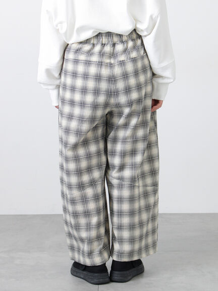 【2WAY】裾しぼり切替えパンツ（ブラック/ピンク/ベージュ/カーキ）｜Samansa Mos2（サマンサ モスモス）通販