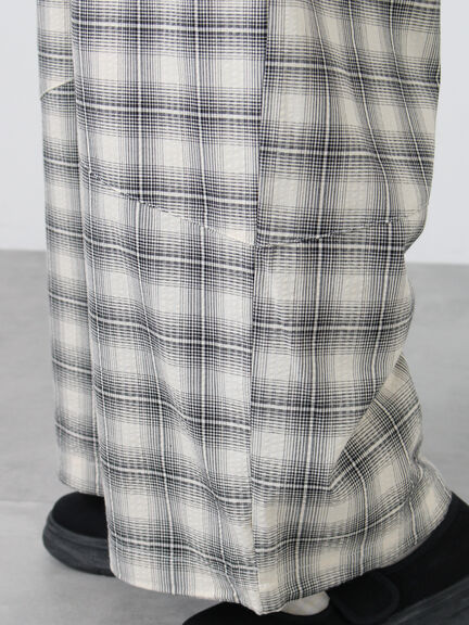 【2WAY】裾しぼり切替えパンツ（ブラック/ピンク/ベージュ/カーキ）｜Samansa Mos2（サマンサ モスモス）通販