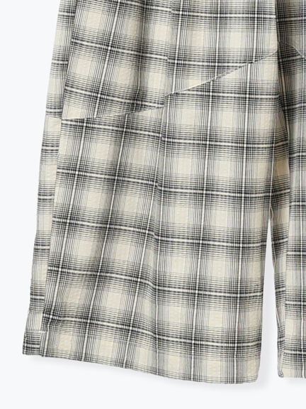 【2WAY】裾しぼり切替えパンツ（ブラック/ピンク/ベージュ/カーキ）｜Samansa Mos2（サマンサ モスモス）通販