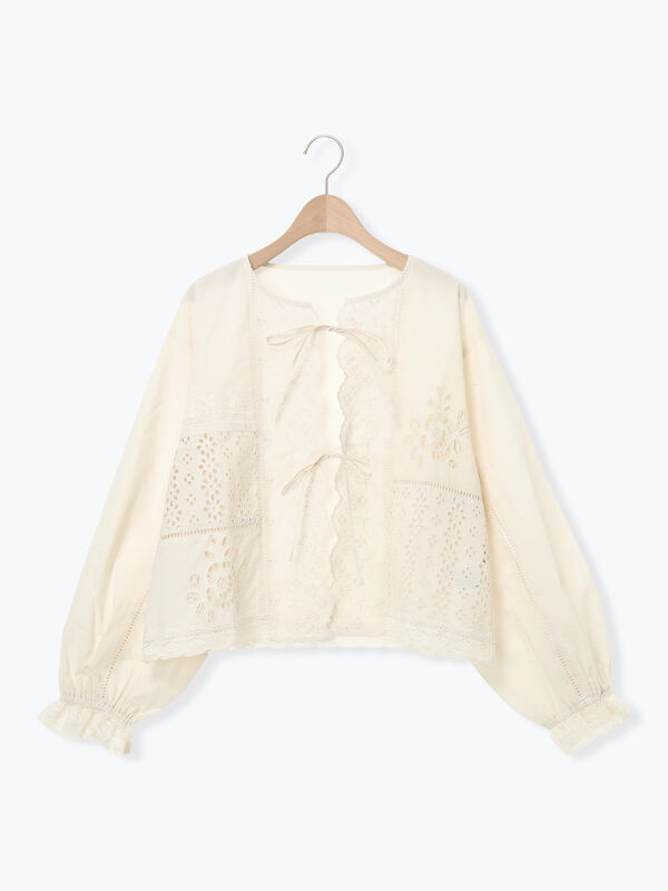 TSUHARU ツハル＊新品 レースパッチワークブラウス TSUHARU by Samansa Mos2（ツハルバイサマンサモスモス）の「パッチ