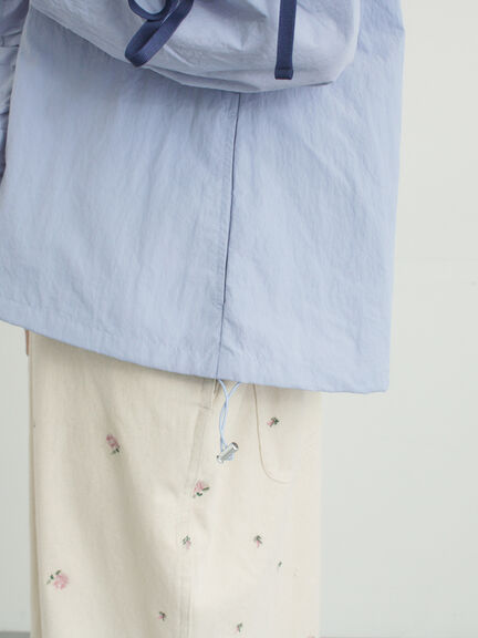 フリルトラックジャケット（オフホワイト/ブラック/サックスブルー）｜Samansa Mos2（サマンサ モスモス）通販