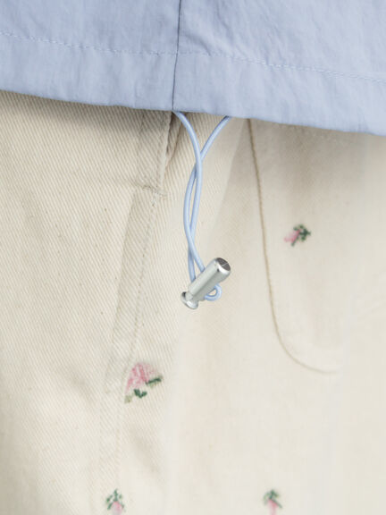 フリルトラックジャケット（オフホワイト/ブラック/サックスブルー）｜Samansa Mos2（サマンサ モスモス）通販