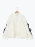 フリルトラックジャケット（オフホワイト/ブラック/サックスブルー）｜Samansa Mos2（サマンサ モスモス）通販