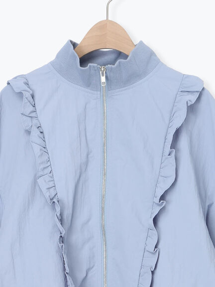 フリルトラックジャケット（オフホワイト/ブラック/サックスブルー）｜Samansa Mos2（サマンサ モスモス）通販