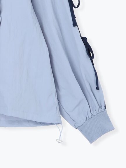 フリルトラックジャケット（オフホワイト/ブラック/サックスブルー）｜Samansa Mos2（サマンサ モスモス）通販