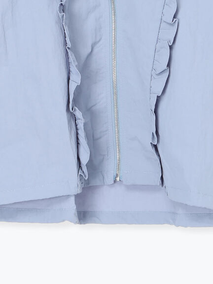 フリルトラックジャケット（オフホワイト/ブラック/サックスブルー）｜Samansa Mos2（サマンサ モスモス）通販