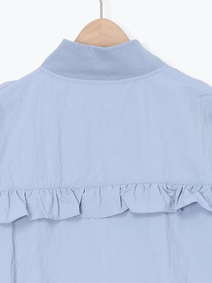 フリルトラックジャケット（オフホワイト/ブラック/サックスブルー）｜Samansa Mos2（サマンサ モスモス）通販